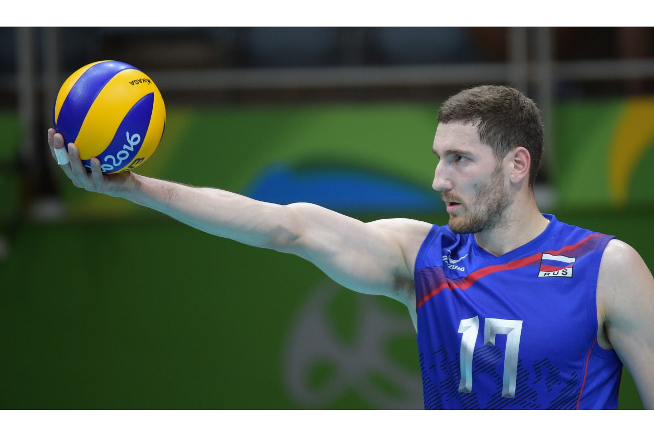 Mikhaylov prepares to serve