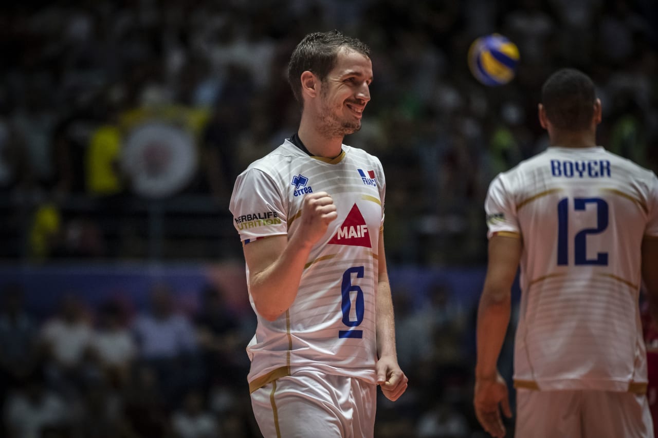 Happy French setter and captain Benjamin Toniutti