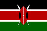 Volleyball team Kenya flag