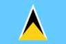 Beach Volleyball Saint Lucia flag